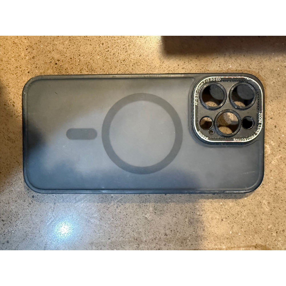 Lot of 2 iPhone 15 pro max Case, Unbranded, Phone Case, Clear, Black - Picture 2 of 5